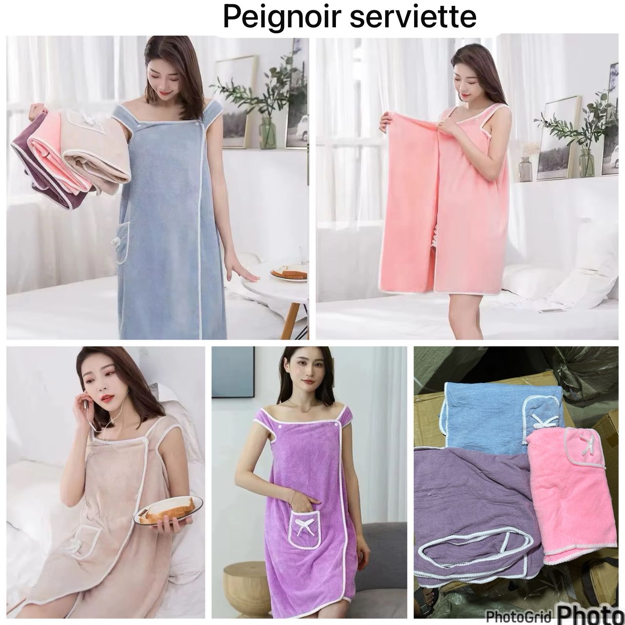 Peignoir serviette