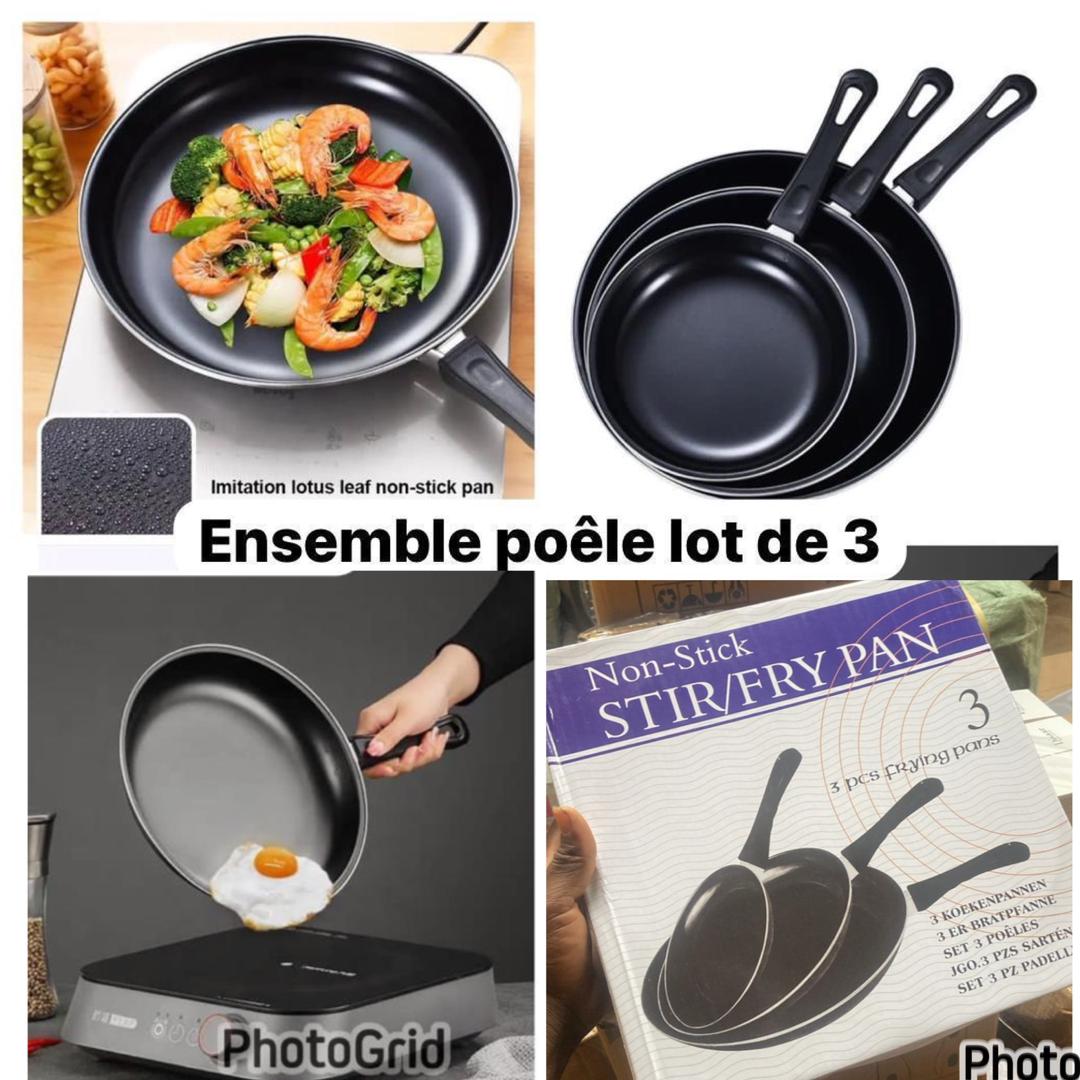 Ensemble poêle lot 3