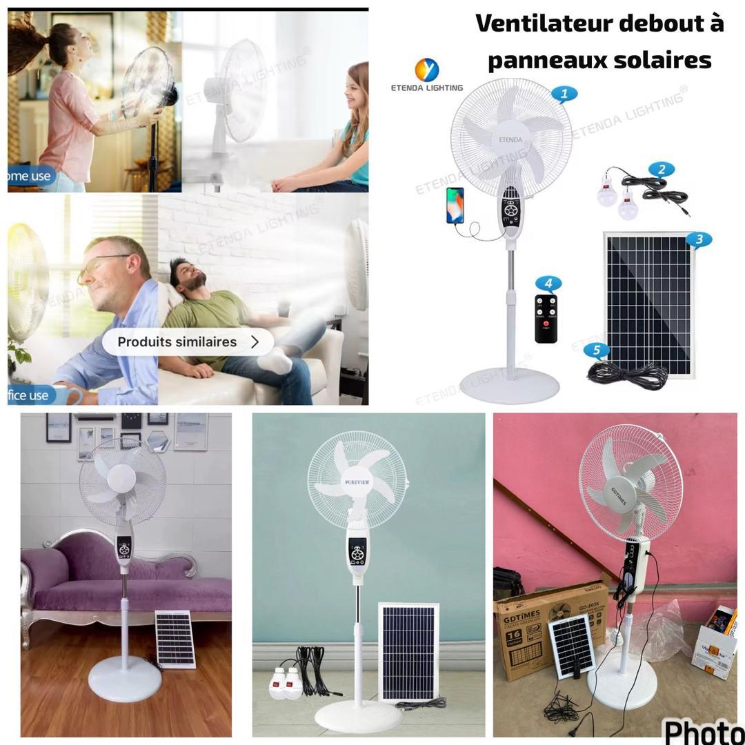 Ventilateur debout solaire